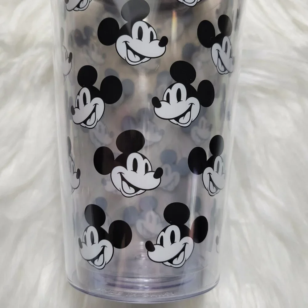 Disney Mickey Mouse Black & White Tumbler with Holder